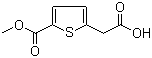 2-[5-(Methoxycarbonyl)thiophen-2-yl]acetic acid molecular structure (CAS 142667-06-9)