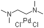 结构式 CAS# 14267-08-4, 二氯(N,N,N',N'-四甲基乙二胺)钯