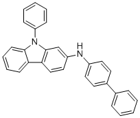 N-([1,1'-Biphenyl]-4-yl)-9-phenyl-9H-carbazol-2-amine molecular structure (CAS 1427316-58-2)