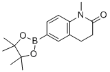 1-methyl-6-(4,4,5,5-tetramethyl-1,3,2-dioxaborolan-2-yl)-3,4-dihydroquinolin-2(1H)-one molecular structure (CAS 1427587-32-3)