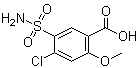 4-Chloro-2-methoxy-5-sulfamoylbenzoic acid molecular structure (CAS 14293-50-6)