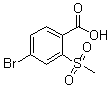 4-Bromo-2-methylsulfonylbenzoic acid molecular structure (CAS 142994-02-3)