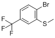 1-Bromo-2-methylsulfanyl-4-(trifluoromethyl)benzene molecular structure (CAS 142994-07-8)