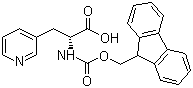 (R)-N-Fmoc-(3-Pyridyl)alanine molecular structure (CAS 142994-45-4)