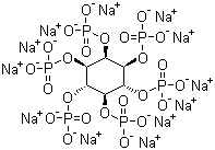 structure of CAS# 14306-25-3, Sodium phytate ;D-myo-Inositol 1,2,3,4,5,6-hexakisphosphate dodecasodium Salt