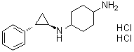 结构式 CAS# 1431326-61-2, rel-N1-[(1R,2S)-2-苯基环丙基]-1,4-环己二胺二盐酸盐