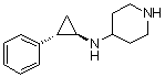 rel-N-[(1R,2S)-2-Phenylcyclopropyl]-4-piperidinamine molecular structure (CAS 1431368-48-7)
