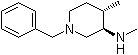 (3R,4S)-rel-N,4-Dimethyl-1-(phenylmethyl)-3-piperidinamine molecular structure (CAS 1431697-80-1)