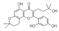 8-异桑皮黄素水合物分子结构 (CAS 1432063-35-8)
