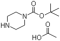 1-Boc-piperazine acetate molecular structure (CAS 143238-38-4)
