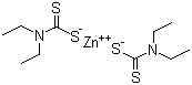 结构式 CAS# 14324-55-1, 二乙基二硫代氨基甲酸锌; 促进剂 ZDEC; 促进剂 ZDC