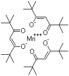 structure of CAS# 14324-99-3, Tris(dipivaloylmethanato)manganese;Tris(2,2,6,6-tetramethyl-3,5-heptanedionato)manganese; Manganese tris(2,2,6,6-tetramethyl-3,5-heptanedionate); Tris(tetramethylheptanedionato)manganese