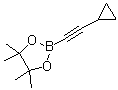 structure of CAS# 1432491-43-4, 2-(2-Cyclopropylethynyl)-4,4,5,5-tetramethyl-1,3,2-dioxaborolane