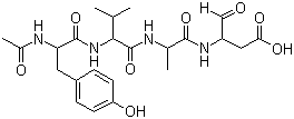 Acetyl-tyrosyl-valyl-alanyl-aspartal molecular structure (CAS 143313-51-3)