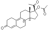 17-Hydroxy-19-norpregna-4,9-diene-3,20-dione acetate molecular structure (CAS 14340-04-6)