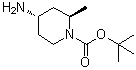 (2R,4S)-rel-4-Amino-2-methyl-1-piperidinecarboxylic acid 1,1-dimethylethyl ester molecular structure (CAS 1434073-26-3)