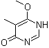 结构式 CAS# 14341-18-5, 6-甲氧基-5-甲基-4(1H)-嘧啶酮