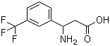 3-Amino-3-[3-(trifluoromethyl)phenyl]propanoic acid molecular structure (CAS 143438-91-9)