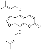 4,9-Bis[(3-methyl-2-buten-1-yl)oxy]-7H-furo[3,2-g][1]benzopyran-7-one molecular structure (CAS 14348-21-1)