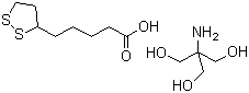 R-(alpha)-硫辛酸氨基丁三醇盐分子结构 (CAS 14358-90-8)