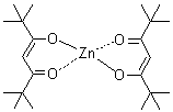Zinc bis(dipivaloylmethanate) molecular structure (CAS 14363-14-5)