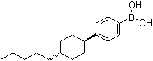 structure of CAS# 143651-26-7, [4-(trans-4-Pentylcyclohexyl)phenyl]boronic acid