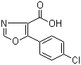 structure of CAS# 143659-14-7, 5-(4-Chlorophenyl)oxazole-4-carboxylic acid