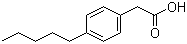 结构式 CAS# 14377-21-0, 4-戊基苯乙酸