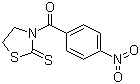 3-(4-硝基苯甲酰基)-2-噻唑烷硫酮分子结构 (CAS 1438-01-3)