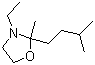 3-乙基-2-甲基-2-(3-甲基丁基)-1,3-恶唑烷分子结构 (CAS 143860-04-2)