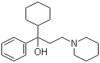 Trihexylphenedyl molecular structure (CAS 144-11-6)