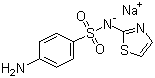结构式 CAS# 144-74-1, 磺胺噻唑钠