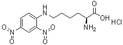 N6-(2,4-Dinitrophenyl)-L-lysine hydrochloride molecular structure (CAS 14401-10-6)