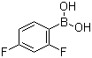 2,4-Difluorophenylboronic acid molecular structure (CAS 144025-03-6)