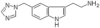 5-(1H-1,2,4-Triazol-1-ylmethyl)-1H-indole-3-ethanamine molecular structure (CAS 144035-23-4)