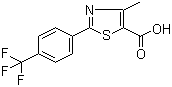 4-Methyl-2-(4-(trifluoromethyl)phenyl)thiazole-5-carboxylic acid molecular structure (CAS 144059-86-9)