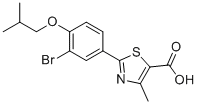Febuxostat Bromo Impurity molecular structure (CAS 144060-40-2)