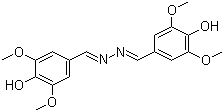 结构式 CAS# 14414-32-5, 丁香醛连氮; 3,5-二甲氧基-4-羟基苯甲醛连氮