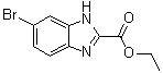 结构式 CAS# 144167-50-0, 6-溴-1H-苯并咪唑-2-羧酸乙酯