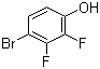 结构式 CAS# 144292-32-0, 4-溴-2,3-二氟苯酚; 2,3-二氟-4-溴苯酚