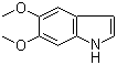 结构式 CAS# 14430-23-0, 5,6-二甲氧基吲哚