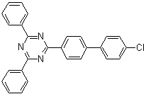 结构式 CAS# 1443049-86-2, 2-(4'-氯[1,1'-联苯]-4-基)-4,6-二苯基-1,3,5-三嗪