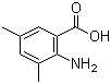2-Amino-3,5-dimethylbenzoic acid molecular structure (CAS 14438-32-5)