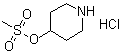 结构式 CAS# 1443980-05-9, 4-[(甲基磺酰基)氧基]哌啶盐酸盐