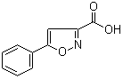 结构式 CAS# 14441-90-8, 5-苯基-3-异恶唑羧酸