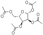 beta-L-Ribofuranose 1,2,3,5-tetraacetate molecular structure (CAS 144490-03-9)