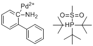 结构式 CAS# 1445086-17-8, [2'-(氨基-κN)[1,1'-联苯]-2-基-κC](甲烷磺酸基-κO)[三(1,1-二甲基乙基)膦]-钯