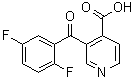 3-(2,5-Difluorobenzoyl)-4-pyridinecarboxylic acid molecular structure (CAS 144511-12-6)