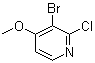 3-溴-2-氯-4-甲氧基吡啶分子结构 (CAS 144584-29-2)