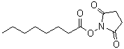 结构式 CAS# 14464-30-3, 2,5-二氧代吡咯烷-1-基辛酸酯